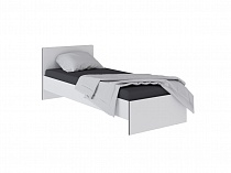 картинка Тэбби кровать 0,8 белый/графит серый интернет-магазин ГлавМебель